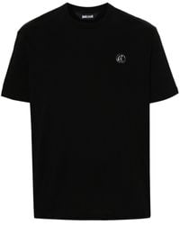 Just Cavalli - T-shirt en coton à patch logo - Lyst