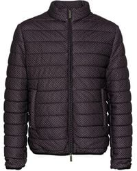 Emporio Armani - Geometric-print Quilted Jacket - Lyst