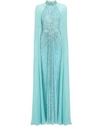 Jenny Packham - Thea デコラティブケープ マキシドレス - Lyst