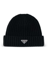 Prada - Berretto Con Logo - Lyst