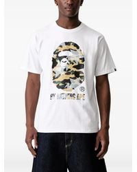 A Bathing Ape - Ape Head Logo-Print T-Shirt - Lyst