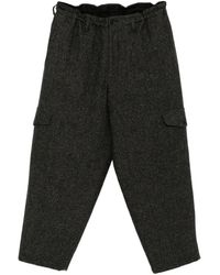 Yohji Yamamoto - Tweed Side-Pocket Trousers - Lyst