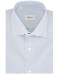 Brioni - Camisa Texturizada Con Motivo - Lyst