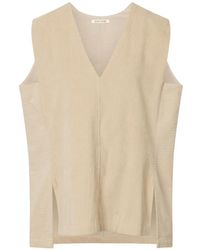 Black Crane - V-Neck Corduroy Top - Lyst