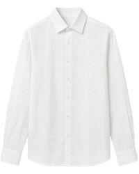Xacus - Seersucker-Textured Shirt - Lyst