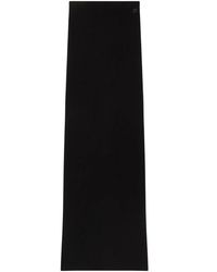 Courreges - Jupe Tube En Maille Nervurée À Coupe Longue - Lyst