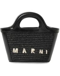 Marni - Tropicalia Leather-Trim Shoulder Bag - Lyst