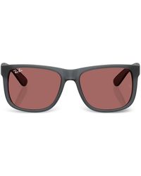 Ray-Ban - Lunettes De Soleil Carrées Justin - Lyst