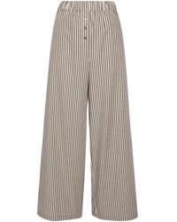Claudie Pierlot - Striped Wide-leg Trousers - Lyst