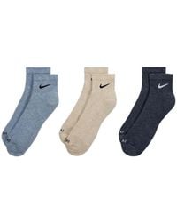 Nike - Dri-Fit Plus Quarter Socks (Set Of Three) - Lyst