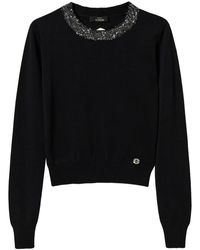 Twinset - Sequin-Embellished Fitted Jumper - Lyst