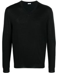 Malo - V-Neck Cashmere Knit Jumper - Lyst