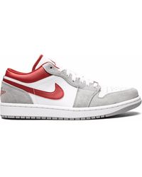 Nike - Air 1 Low Se "white/grey/red" Sneakers - Lyst