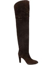 Chloé - 85Mm Eve Suede Over-The-Knee Boots - Lyst