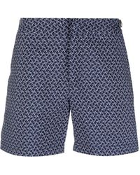 Orlebar Brown - Jacquard Geometric-pattern Swim Shorts - Lyst