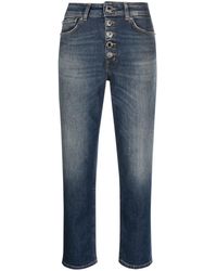 Dondup - Button-Fly Cropped Jeans - Lyst