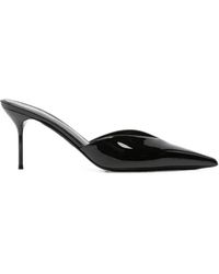 Paris Texas - Lidia Patent-Leather Pointed-Toe Mules - Lyst