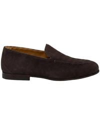 Kiton - Suede Almond-Toe Loafers - Lyst