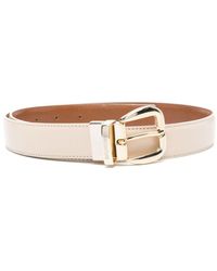 Semicouture - Logo-engraved Leather Belt - Lyst