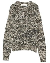 Rohe - Pull En Maille Moulinée À Col Rond - Lyst