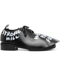 Comme des Garçons - X Kids Love Gaite Slogan-Print Leather Derby Shoes - Lyst