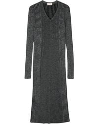 Mrz - Vestido midi de canalé - Lyst