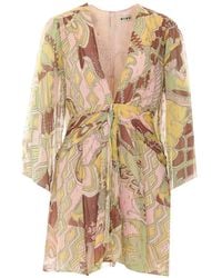 RIXO London - Clove Printed Mini Dress - Lyst