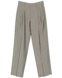 Victoria Beckham - Pleated-Design Trousers - Lyst