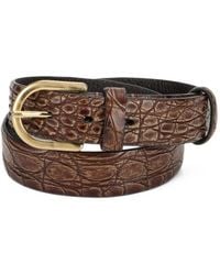 Moorer - Hedie-Cod Crocodile-Effect Leather Belt - Lyst