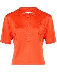 Maison Margiela - Satin Polo Shirt - Lyst