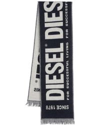 DIESEL - S-Bisc Schal aus Logo-Jacquard - Lyst