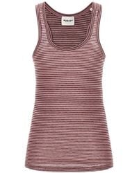 Isabel Marant - Thea Striped Scoop-Neck Tank Top - Lyst