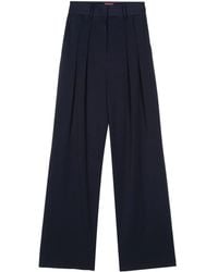 STAUD - Wide-Leg Pleated Trousers - Lyst