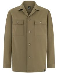 BOGGI - Chest-Pocket Open-Collar Shirt - Lyst