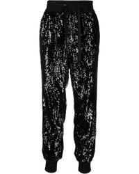 Dolce & Gabbana - Sequin-Embellished Side-Panel Trousers - Lyst