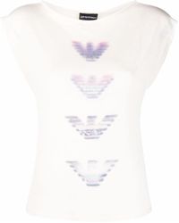 Emporio Armani - Camisa sin mangas con logo estampado - Lyst
