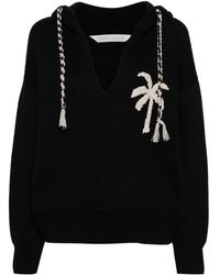 Palm Angels - Palm-embroidered Hoodie - Lyst