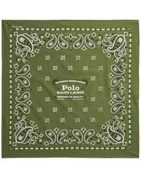 Polo Ralph Lauren - Cotton Bandana With Contrasting Paisley Pattern And Logo Lettering - Lyst