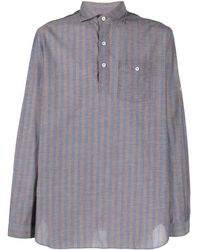 Lardini - Striped Cotton Shirt - Lyst