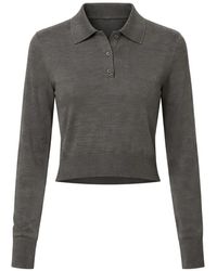 ÉTERNE - Journey Long Sleeve Polo Top - Lyst