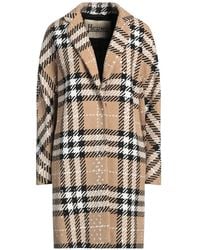 Herno - Abrigo A Cuadros Con Botones - Lyst