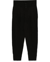 Transit - Embossed-Effect High-Waist Trousers - Lyst