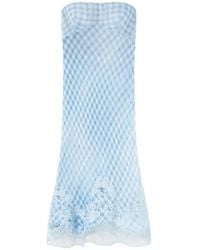Ermanno Scervino - Check-Pattern Midi Dress - Lyst