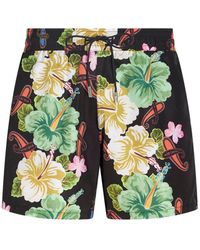 Etro - Floral-print Swim Shorts - Lyst