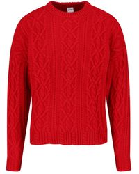 Aspesi - Wool Cable Sweater - Lyst