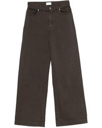 P.A.R.O.S.H. - Five-Pocket Wide-Leg Jeans - Lyst