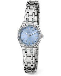 Guess - Tone Multi-Function Watch With Swarovski Recreated Crystals - Lyst