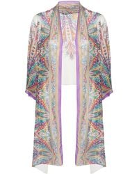 Etro - Floral-print Silk Jacket - Lyst