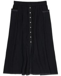 Bimba Y Lola - Button-Front Midi Skirt - Lyst