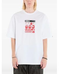 A Bathing Ape - Sticker Graphic-Print T-Shirt - Lyst